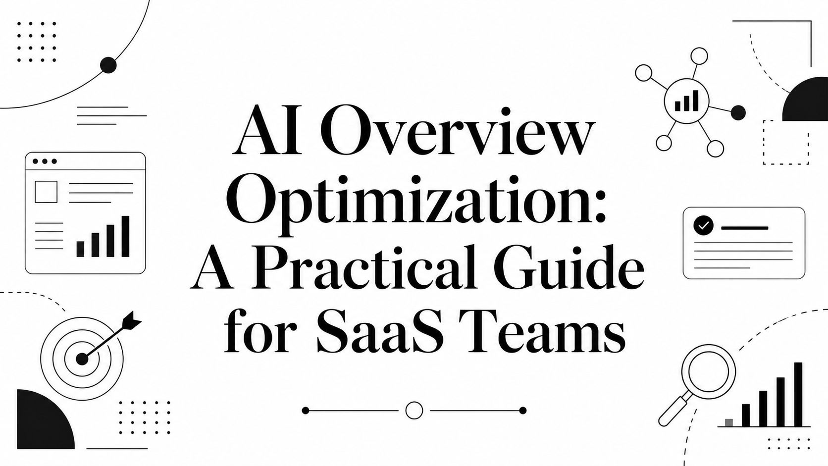 An infographic titled Why AI Overview Optimization Matters Now showing statistics on search visibility, click-through rates, and conversion impacts.