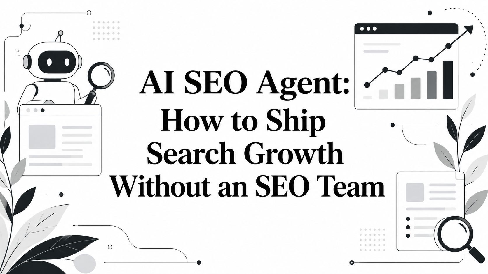 A diagram illustrating the architectural layers of an AI SEO agent, including data, orchestration, and output.