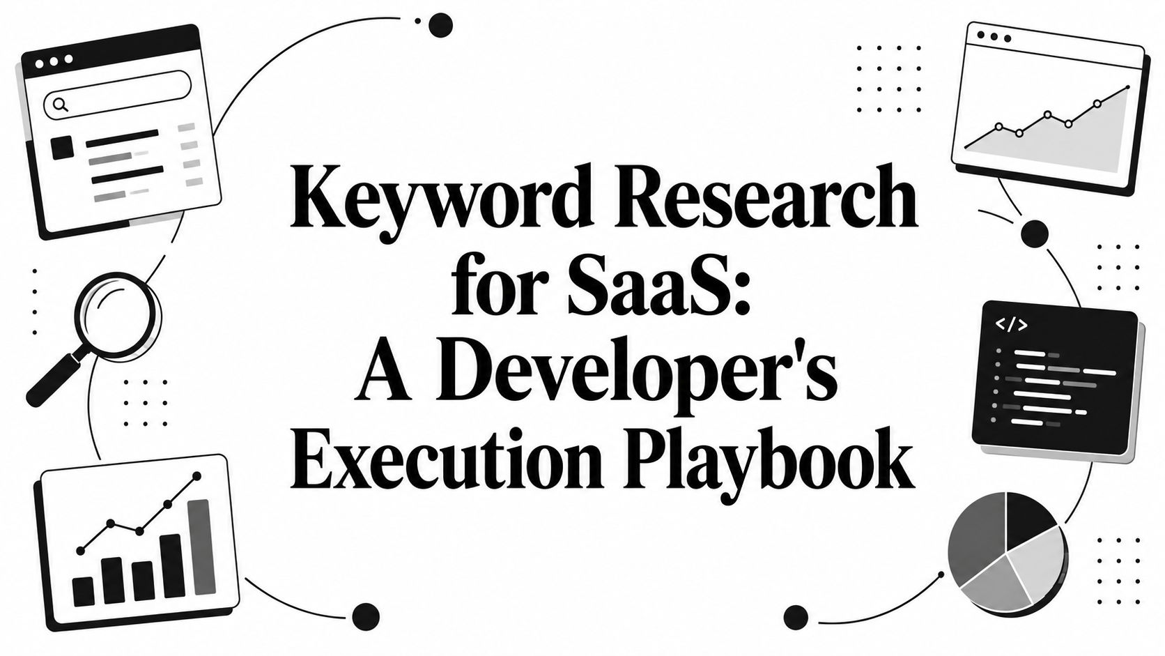 A three-step flowchart illustrating how to generate seed keywords from support tickets, sales calls, and surveys.